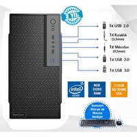 Suncom Force SC3-142 Intel Core i5-3470 8 GB RAM 512 GB SSD FreeDOS Masaüstü Bilgisayar - Klavye + Mouse