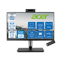 Acer Veriton 4000 DQR03EM00GF34 VZ4714GT i7 13700 23.8" 64 GB RAM 2 TB SSD FreeDOS All In One - Zetta 128 GB Bellek