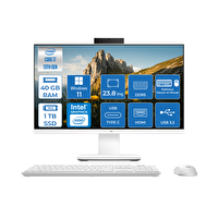 Asus V440VAK BI716512W0DP18 İ7-13620H 23.8" 40 GB RAM DDR5 1 TB SSD 250 Nits W11Pro All In One - Zetta 128 GB Bellek