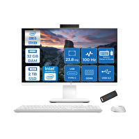 Asus V440VAK BSI58512W0DF14 i5-13420H 23.8" 32 GB RAM DDR5 2 TB SSD 250 Nits FreeDOS All In One - Zetta 128 GB Bellek