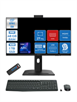 MSI Modern AI AM273QPP14 Core Ultra 5 125H 27" 48 GB RAM DDR5 1 TB SSD 2k WQHD W11Pro All In One - Zetta 128 GB Bellek