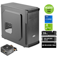 Green Oraman Plus Intel i7-12700KF 16 GB RAM DDR4 512 GB SSD M2 GT 730 FreeDOS OEM Ofis Paketi - Masaüstü Bilgisayar