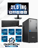 Lenovo ThinkCentre NEO 50T G5 12UB000BTR i5 13400-16 GB DDR5-2 TB W11Pro Mini Masaüstü - 21.5" Monitör 12UB000BTROKA03