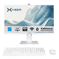 Xaser Xs168 i3 12100 8GB RAM 512GB SSD 23.8" Webcam - Wifi - BT All In One Bilgisayar