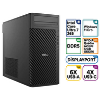 Dell DWS Pro Max Tower T2 FCT2250 Ultra 7 265 128GB 12TB SSD 12 GB A2000 W11P İş İstasyonu FCT2250_A2000 011