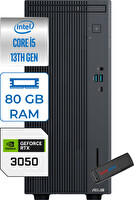 Asus Expertcenter P500MV I5-13420H 80 GB 4 TB SSD FreeDOS 6 GB RTX3050 Minitower WK5136216512B0DF30 - Zetta USB Bellek