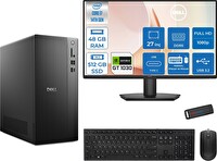 Dell Tower ECT1250 i7-14700 48 GB 512 GB SSD 4 GB GT1030 FreeDOS - 27" Monitör Tower 27RPLSR00721F17 - Zetta USB Bellek