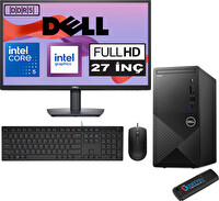 Dell Vostro 3030 mt Intel Core I5 12400 96 GB 4 TB SSD 27" FHD W11 Home 730 27N3030I5EMEAH05 + Zetta USB Bellek