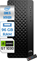 HP Prodesk 2 Tower G1I Intel I5 14400 4,7 Ghz 96 GB 4 TB SSD 4 GB GT1030 W11Home Mini Tower B70VQAT21H35 - Zetta USB