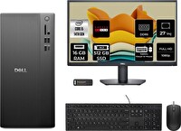 Dell Tower ECT1250 i5 14400 16 GB 512 GB SSD RX550 - 4 GB 27" Monitör FreeDOS Masaüstü PC - PER4 Bellek RPLSR003UP961
