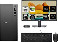 Dell Tower ECT1250 i5 14400 48 GB 4 TB SSD RTX3050 - 6 GB 27" Monitör FreeDOS Masaüstü PC - PER4 Bellek RPLSR003UP1092
