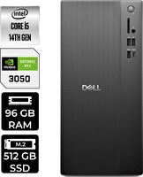 Dell Tower ECT1250 i5 14400 96 GB 512 GB SSD RTX3050 - 6 GB W11H Masaüstü PC - PER4 Bellek RPLSR003UP517