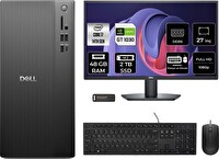 Dell Tower ECT1250 i7 14700 48 GB 2 TB SSD GT1030 - 4 GB 27" Monitör FreeDOS Masaüstü PC - PER4 Bellek RPLSR007UP1031