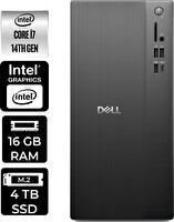 Dell Tower ECT1250 i7 14700 16 GB 4 TB SSD W11P Masaüstü PC - PER4 Bellek RPLSR007UP344