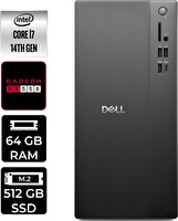 Dell Tower ECT1250 i7 14700 64 GB 512 GB SSD RX550 - 4 GB W11H Masaüstü PC - PER4 Bellek RPLSR007UP393