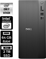 Dell Tower ECT1250 i7 14700 64 GB 2 TB SSD W11H Masaüstü PC - PER4 Bellek RPLSR007UP335