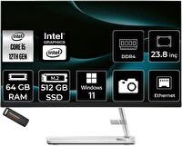 Lenovo IC 24IAP7 i5 12450H 23.8" 64 GB 512 GB SSD FHD W11P All in One Bilgisayar - PER4 Bellek F0GH01JCTRP447