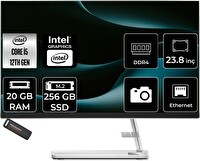 Lenovo IC 24IAP7 i5 12450H 23.8" 20 GB 256 GB SSD FHD FreeDOS All in One Bilgisayar - PER4 Bellek F0GH01JCTRP316