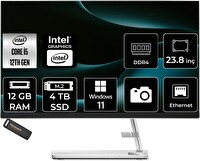 Lenovo IC 24IAP7 i5 12450H 23.8" 12 GB 4 TB SSD FHD W11H All in One Bilgisayar - PER4 Bellek F0GH01JCTRP360