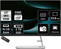 Lenovo IC 24IAP7 i5 12450H 23.8" 16 GB 2 TB SSD FHD FreeDOS All in One Bilgisayar - PER4 Bellek F0GH01JCTRP314