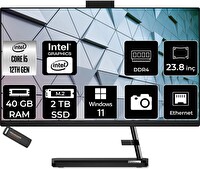 Lenovo IC 24IAP7 i5 12450H 23.8" 40 GB 2 TB SSD FHD W11H All in One Bilgisayar - PER4 Bellek F0GH01JGTRP389