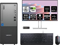 Lenovo TC Neo 50T Gen 5 i7 14700 96 GB 512 GB SSD RTX5050-8 GB 23.8" Monitör W11H Masaüstü-PER4 Bellek 12UAS0GL00P877