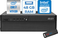 MSI Pro DP80 Intel Core i7 14700 48 GB RAM 4 TB SSD Wi-Fi7 300W Psu W11 Home Bilgisayar A14G003EUH20 - Zetta USB Bellek