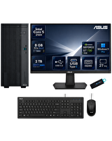 Asus ExpertCenter P500MV Intel Core 5 210H 8 GB RAM DDR5 2 TB SSD GT730 W11Pro Masaüstü Bilgisayar - 27" Asus Monitör