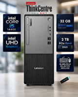 Lenovo ThinkCentre Neo 50T Gen 5 Core i5-14400 32 GB DDR5 2 TB SSD FreeDOS Mini Masaüstü Siyah 12UD002CTRRNP07F