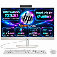 HP ProOne 240 G10 9H6H6ETS5 Core i5-1335U 23.8" 64 GB RAM 512 GB SSD FHD IPS Iris Xe Beyaz W11Pro All In One Bilgisayar