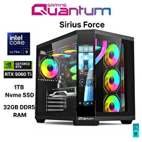 Quantum Raxius Sirius Force Ultra9 285K 32GB 1TBSSD RTX5060ti W11P Gaming Masaüstü Bilgisayar