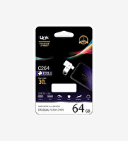 Linktech C264 Premium Dual 64 GB Type-C OTG Flash Bellek