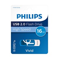Philips USB 2.0 16GB Vivid Okyanus Mavisi USB Bellek