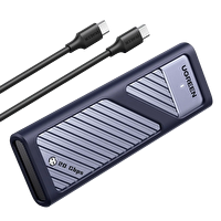 Ugreen 35576 CM559 USB-C 3.2 Gen 2x2 M.2 NVMe SATA SSD 20Gbps M-Key - B+M Muhafazası ve Soğutma Pedi