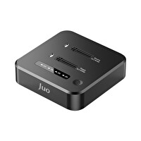 Juo JHD38 Dual M.2 NVMe SSD Offline Clone Docking Station 16TB Type-C 10Gbps USB 3.2 Klon Fonksiyonlu Disk İstasyonu