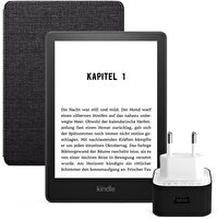 Amazon Kindle Paperwhite 5 6.8" 16 GB Reklamsız E-Kitap Okuyucu - Orijinal Kumaş Siyah Kılıf ve Şarj Adaptörü