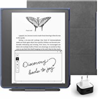 Amazon Kindle Scribe 10.2" 16 GB Gri E-Kitap Okuyucu - Premium Pen - Premium Gri Deri Kılıf - Adaptör