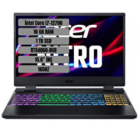 Acer AN515-58 NH.QM0EY.003 Intel Core i7 12700H 15.6" 16 GB RAM 1 TB SSD 8 GB RTX4060 165 Hz W11Home Laptop
