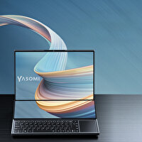 Yasomi Twin-Up Intel Core i7- 10870H 16" 64 GB DDR4 RAM 2 TB SSD Çift SSD Çift Ekran W11 Pro Taşınabilir Bilgisayar