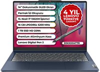 Lenovo Ideapad Slim 5 Case 2 In 1 83KX003TTR Intel Core i7 13620H 14" 16 GB RAM 1 TB SSD FreeDOS Notebook