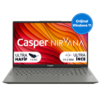 Casper Nirvana X650 i5-13420H 16GB DDR5 1TB SSD W11H 15.6" Laptop X650.1342-BF00P-G-F