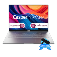 Casper Nirvana S100 300NIT İ7-13620H 32GB DDR5 RAM 2TB SSD Freedos Kablolu Klavye-Mouse Set S100.1362-DX00X-G-F-D2D1