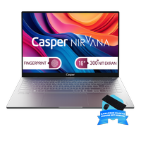 Casper Nirvana S100 300NIT i5-13420H 16GB DDR5 RAM 1TB SSD Freedos Kablosuz Klavye-Mouse Set S100.1342-BF00X-G-F-D200