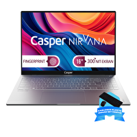 Casper Nirvana S100 300NIT İ7-13620H 32GB DDR5 RAM 2TB SSD Freedos Kablosuz Klavye-Mouse Set S100.1362-DX00X-G-F-D200