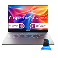 Casper Nirvana S200 300NIT i5-13420H 16GB DDR5 RAM 500GB SSD W11P Excalibur Çanta Hediye S200.1342-BV00R-G-F-CANEX16