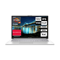 Asus VivoBook Go 15 AMD Ryzen 5 7520U 8 GB RAM 512 GB SSD Radeon Graphics 15.6" FHD W11 Pro E1504FA-NJ115AT12
