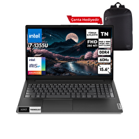Lenovo V15 G4 i7-1355U 24GB 2 TB SSD Iris Xe Graphics 15.6" FHD FreeDOS Notebook-S.Çantası 83A100GPTRHMFC7