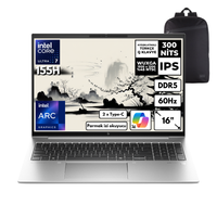 HP EliteBook 860 G11 Ultra 7 155H 24 GB DDR5 RAM 4 TB SSD 16" WUXGA W11 Pro Notebook - S. Çantası 970P0ETHMF16