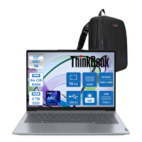 Lenovo Thinkbook 14 G7 LML 21MR0050TRF29 Ultra 7 155H 14" 64 GB RAM 2 TB SSD Wuxga IPS FreeDOS Notebook - Zetta Çanta