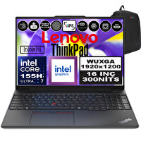 Lenovo Thinkpad E16 Gen2 21MA002UTXP12 Ultra 7 155H 16" 32 GB RAM 4 TB SSD Wuxga IPS W11Pro Notebook - Zetta Çanta